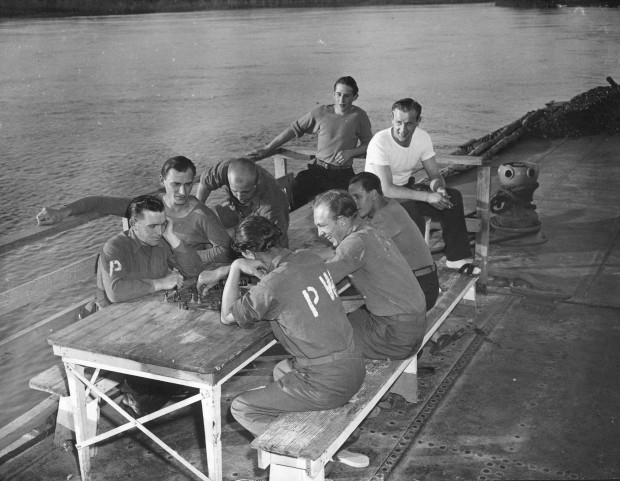 German POWs relax during free time